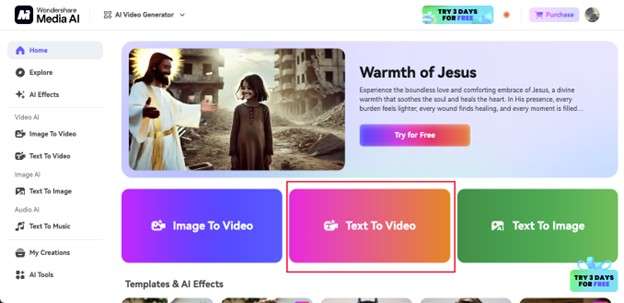 media io guide text to video 