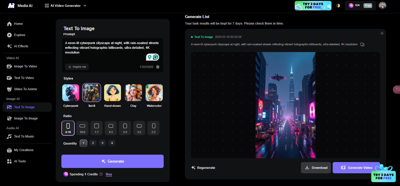 download Media.io ai image