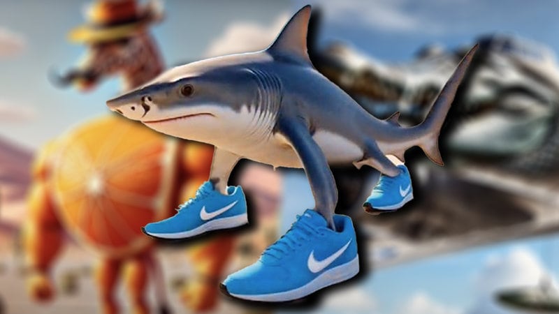 Skibidi Shark brainrot meme idea