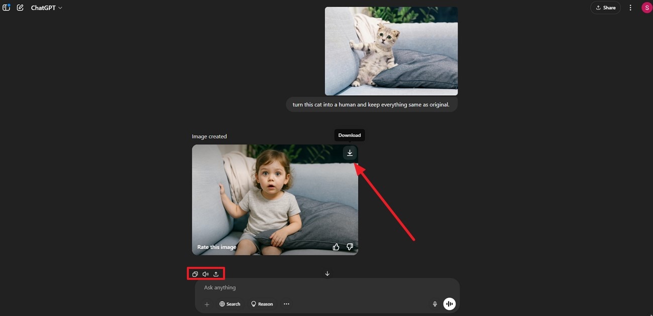 download resulst to devic