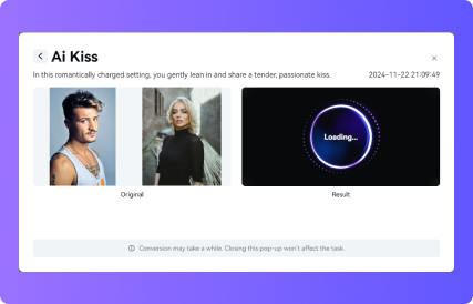 Generate Your AI Kissing 