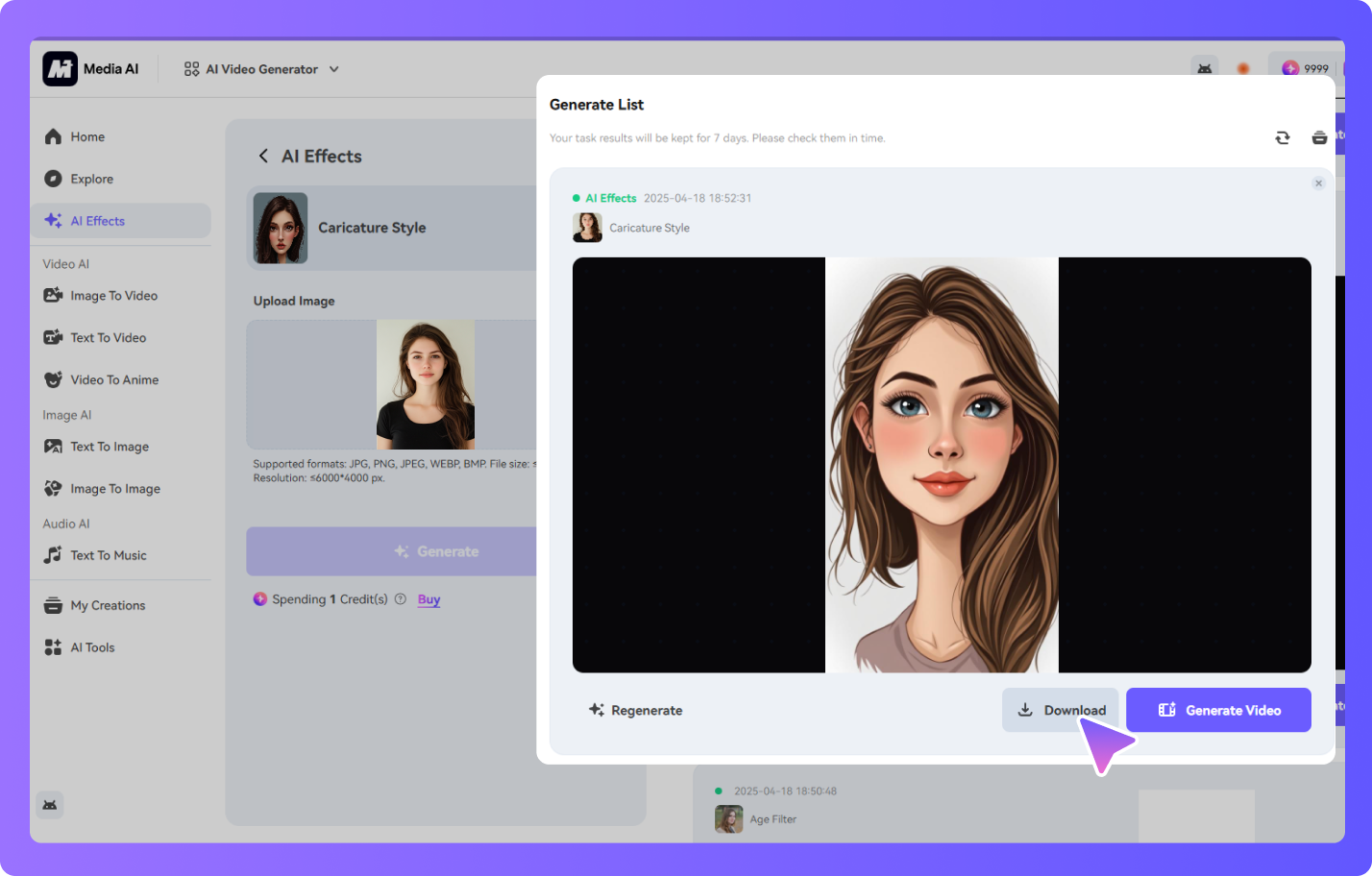 download the caricature photo